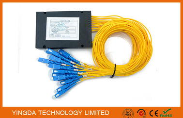 kaufen Kleine Faser FTTH passive Optik-PLC-Teiler 1X16 hohe Stabilität Sc-Inspektion 2.0mm Online-Herstellung