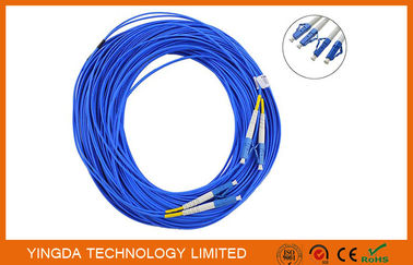 kaufen Duplexfaser Optik-LC - LC-Monomode--Verbindungskabel, Faser-Flecken-Kabel-Duplex-Aufbruch Online-Herstellung