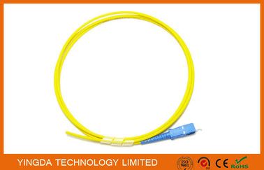kaufen Optisches des Zopf Sc-UPC Lichtleiterkabel LSZH G.652D Inspektions-Simplexbetrieb-3mm Gelb-1Meter Online-Herstellung