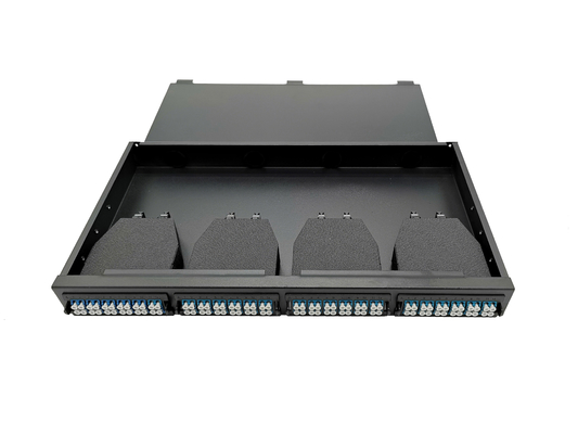 kaufen Zoll ODF 96 der Schalttafel 19 des Gestell-1U des Berg-MTP MPO Optik-MPO LC Kabel Faser- Online-Herstellung