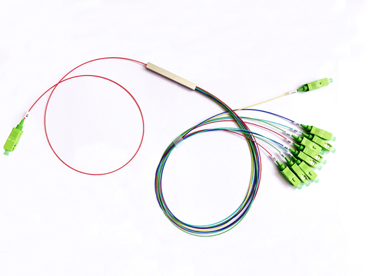 kaufen Stahlrohr-NAP Fiber Optical Splitter G657A1 1x9 FTTR Verbindungsstück PLC-Teiler Sc APC Online-Herstellung