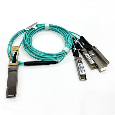 100G AOC Kabel 100G QSFP28 bis 4x25G SFP28 Breakout Aktives optisches Kabel 5M OM3