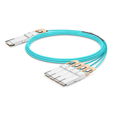 Hochgeschwindigkeitskabel 400G QSFP-DD bis 2x200G QSFP56 AOC Breakout Kabel Aktivoptikkabel