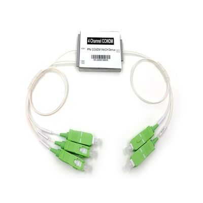 4CH 1270 1290 1310 1330nm CWDM Modul 1×4 Mit SC APC, 0,9mm Weißes Loose Tube, 0,5M