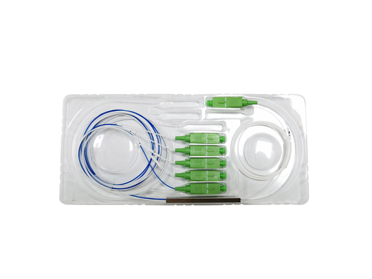 Fabrikpreis FTTH Ungleichgewicht 1*5 Mini-PLC Splitter SC Connector Glasfaser Telekommunikationsleistung für optische Netzwerksysteme