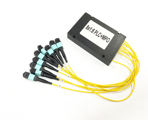 MPO MTP-Steckverbinder Glasfaser-Splitter FTTH 8 STK. 1x8 2,0 mm ABS-Kassette Multimode OM3 PLC-Splitter 1 m