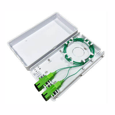 FTTH-Terminalbox SC 4Cores LC 8 Core Mini FTTH ABS Kunststoff Weiß Verteilung Wand Steckdose Frontplatte